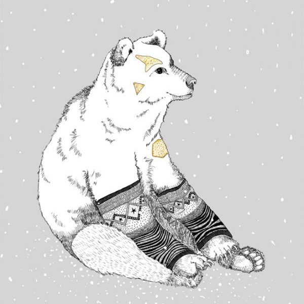 'Erik' - Erik the polar bear loves his leg warmers.